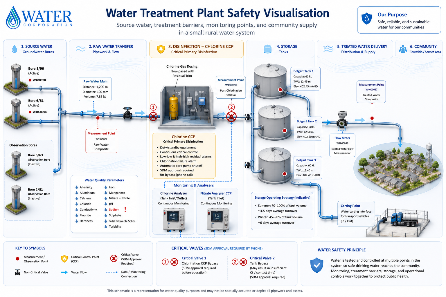 Executive water treatment plant visualisation